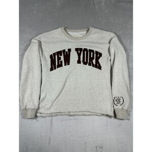 New‎ York Popular New York Gray Pullover Sweat Shirt Size S